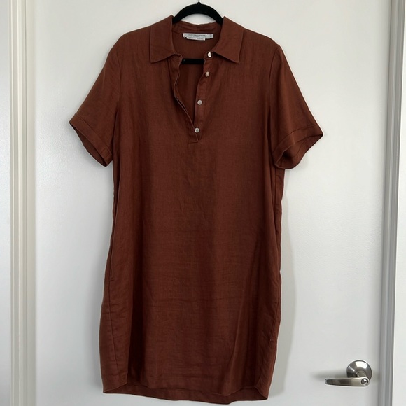 Short sleeves linen dress - Picture 2 of 8